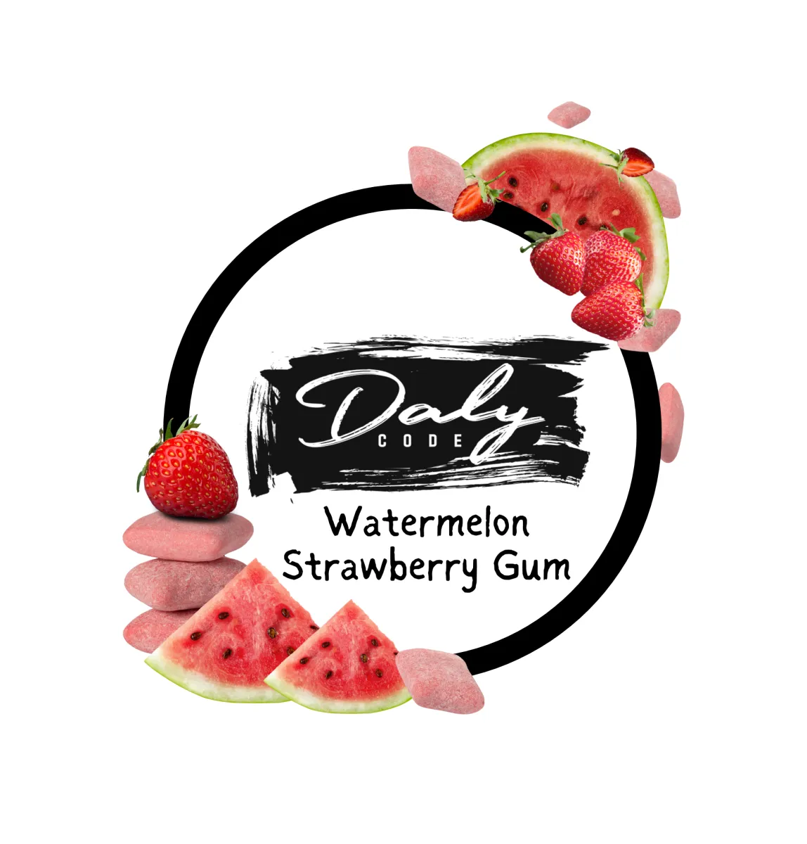 Watermelon-Strawberry-Gum-1148x1200 Daly Code 50g – Watermelon Strawberry Gum – תמונה 1