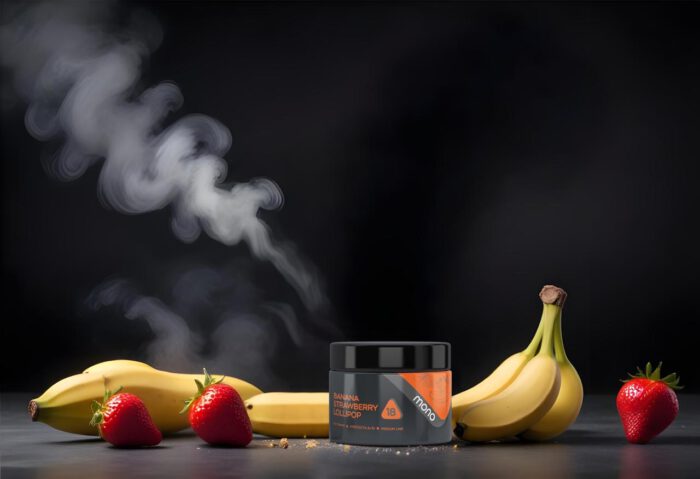 ⁦Mono 60g – Banana Strawberry Lollipop – תערובת תה - תות בננה סוכריות⁩ – תמונה ⁦1⁩