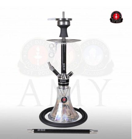 נרגילה פרימיום AMY DELUXE CARBON SS22.02 BK.TR