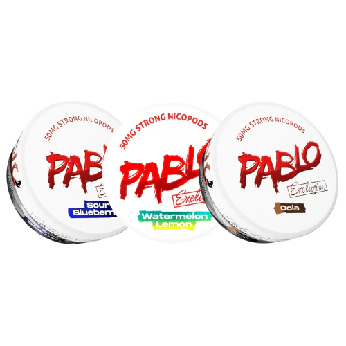 buy-bulk-pablo-snus-nicotine-pouches-pack-of-10-vape-wholesale-mcr-7616658 SNUS - PABLO 50MG | טעמים לבחירה – תמונה 1